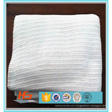 Venta al por mayor Woven Throw 100 Pure Cotton WHite Blanket